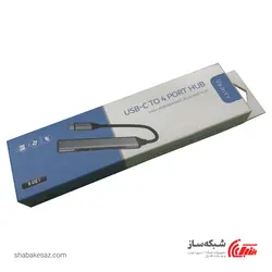 قیمت و خرید هاب 4 پورت USB C وریتی VERITY H 410T - شبکه ساز