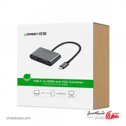 قیمت و خرید مبدل USB C به HDMI و VGA یوگرین Ugreen CM162 - شبکه ساز
