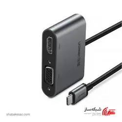 قیمت و خرید مبدل USB C به HDMI و VGA یوگرین Ugreen CM162 - شبکه ساز