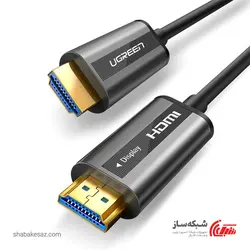 قیمت و خرید کابل HDMI 4K فایبر اپتیک یوگرین Ugreen HD132 ورژن V2.0 طول 15 متر - شبکه ساز