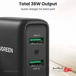 قیمت و خرید شارژر دیواری 36W یوگرین Ugreen CD161 - شبکه ساز