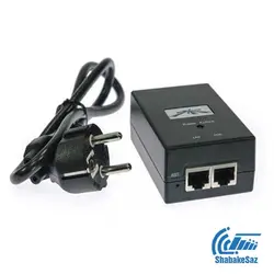 قیمت و خرید آداپتر POE یوبیکویتی UBNT PoE injector 24V 0.5A - شبکه ساز