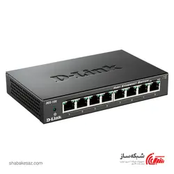 قیمت و خرید سوییچ شبکه دی لینک D-LINK DES-108 دسکتاپ 8 پورت 10/100Mbps فلزی - شبکه ساز