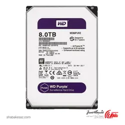 قیمت هارد وسترن دیجیتال Western Digital Purple WD80PURZ 8TB اینترنال - شبکه ساز