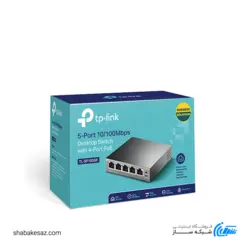 سوییچ شبکه تی پی لینک TP-Link TL-SF1005P دسکتاپ 5 پورت 10/100Mbps با 4 پورت POE