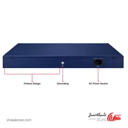 قیمت و خرید سوئیچ پلنت Planet GSW-1601 رکمونت 16 پورت 10/100/1000Mbps - شبکه ساز