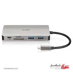 قیمت و خرید هاب USB-C دی لینک D-Link DUB-M910 نه در یک HDMI/VGA/Ethernet/Card Reader/Power Delivery - شبکه ساز