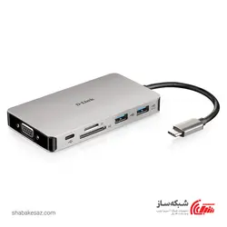 قیمت و خرید هاب USB-C دی لینک D-Link DUB-M910 نه در یک HDMI/VGA/Ethernet/Card Reader/Power Delivery - شبکه ساز