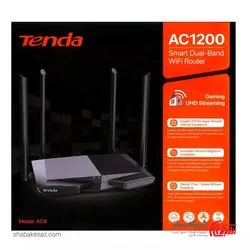 قیمت و فروش روتر بی سیم تندا Tenda AC6 دو بانده AC1200 - شبکه ساز