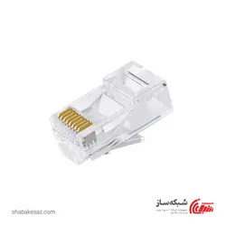 قیمت و خرید سوکت شبکه وی نت V-net RJ45 CAT6 UTP پک 100 عددی - شبکه ساز