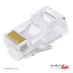 قیمت و خرید سوکت شبکه وی نت V-net RJ45 CAT6 UTP پک 100 عددی - شبکه ساز