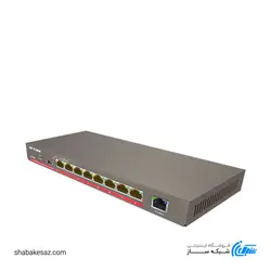 سوییچ آی پی کام Ip-Com F1109P دسکتاپ 9 پورت مگابیت با 8 پورت POE ظرفیت 102W