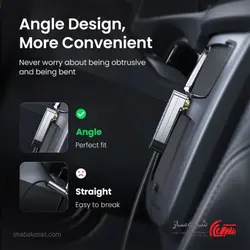 قیمت و خرید کابل صدا فلت 90 درجه یوگرین Ugreen AV119 طول 50 سانتی متر - شبکه ساز
