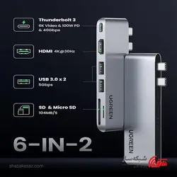 قیمت و خرید هاب Type C یوگرین Ugreen CM380 - شبکه ساز