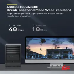قیمت و خرید کابل HDMI 8K باسئوس Baseus CAKGQ-L01 - شبکه ساز