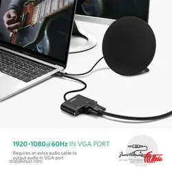 قیمت و خرید مبدل Type C به HDMI و VGA یوگرین Ugreen MM123 - شبکه ساز
