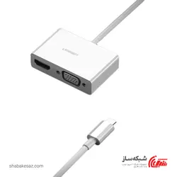 قیمت و خرید مبدل Type C به HDMI و VGA یوگرین Ugreen MM123 - شبکه ساز