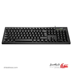 قیمت و خرید کیبورد جنیوس با سیم Genius KB-101 - شبکه ساز