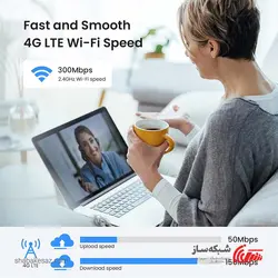 قیمت و خرید مودم سیمکارتی 4G تندا Tenda 4G03 pro - شبکه ساز
