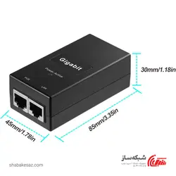 قیمت و خرید اینجکتور PoE گیگابیت Gigabit PoE Injector 15W - شبکه ساز