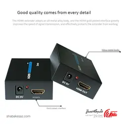 قیمت و خرید اکستندر HDMI با کابل شبکه Extention 60M - شبکه ساز