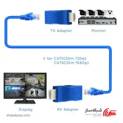 قیمت و خرید افزایش HDMI با شبکه 30 متری - شبکه ساز