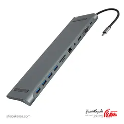 قیمت و خرید هاب Type C کی نت K-Net S11 - شبکه ساز