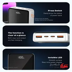 قیمت و خرید پاور بانک وایرلس الدینیو Ldnio PQ18 20000mAh - شبکه ساز