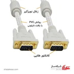 قیمت و خرید کابل VGA فرانت Faranet FN-VCB150 - شبکه ساز