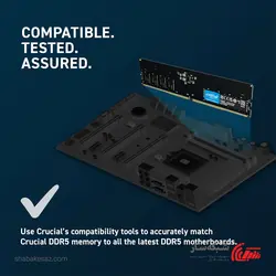 قیمت و خرید رم کامپیوتر کروشیال Crucial DDR5 5200 32GB - شبکه ساز