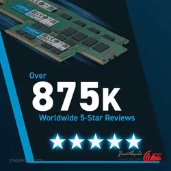 قیمت و خرید رم کامپیوتر کروشیال Crucial DDR5 5200 32GB - شبکه ساز