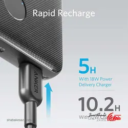 قیمت و خرید شارژر همراه انکر Anker A1244H11 ظرفیت 10000mah فست شارژ pd 18W - شبکه ساز