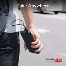 قیمت و خرید شارژر همراه انکر Anker A1244H11 ظرفیت 10000mah فست شارژ pd 18W - شبکه ساز