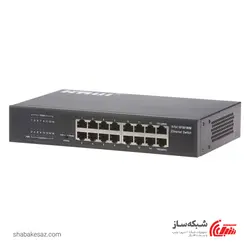 قیمت و خرید سوئیچ اچ اریوای HRUI HR-SWG00160D دسکتاپ - رکمونت 16 پورت 10/100/1000Mbps - شبکه ساز