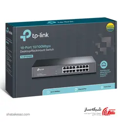 قیمت و خرید سوییچ تی پی لینک Tp-Link TL-SF1016DS دسکتاپ-رکمونت 16 پورت 10/100Mbps - شبکه ساز