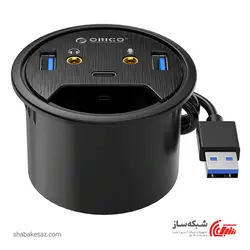 قیمت و خرید هاب ORICO DESK-2U1C با 3 پورت USB 3.0 - شبکه ساز