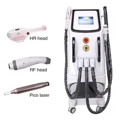 دستگاه لیزر اس اچ آر (SHR) فوق حرفه ای برند سایان با 3 طول موج آر اف + لیزر موهای زائد و پیکوشور ریمور تاتو نقطه زن