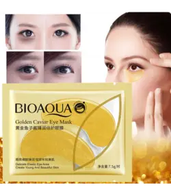 ماسک ورقه ای زیر چشم کلاژن دار خاویار طلایی بیوآکوا