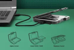 قاب اکسترنال ای دیتا مدل ED600 مناسب برای هارد دیسک و حافظه اس اس دی 2.5 اینچی