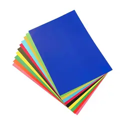 کاغذ رنگی گلاسه سایز 24*34 (بسته 10 عددی)