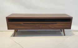 میز تلویزیون - مدل بلوط قهوه ای تیره - شهرمیز