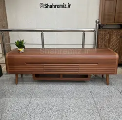 میز تلویزیون - مدل لیلیوم 160 قهوه ای روشن