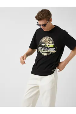 تی شرت آستین کوتاه مردانه کوتون ۲SAM11207HK-مشکی