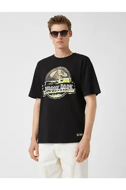 تی شرت آستین کوتاه مردانه کوتون ۲SAM11207HK-مشکی