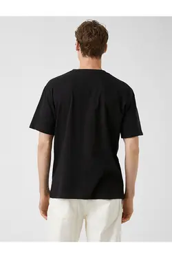 تی شرت آستین کوتاه مردانه کوتون ۲SAM11207HK-مشکی