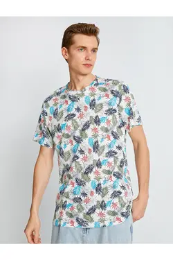 تی شرت آستین کوتاه مردانه کوتون ۲SAM11121HK-سبز