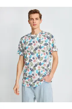 تی شرت آستین کوتاه مردانه کوتون ۲SAM11121HK-سبز