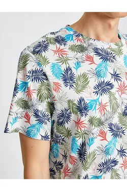 تی شرت آستین کوتاه مردانه کوتون ۲SAM11121HK-سبز