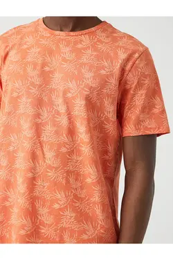تی شرت آستین کوتاه مردانه کوتون ۲SAM11223HK-نارنجی