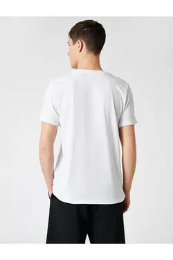 تی شرت آستین کوتاه مردانه کوتون ۲SAM10950HK-سفید